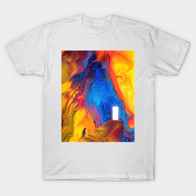 Stairs into Color T-Shirt by circlestances